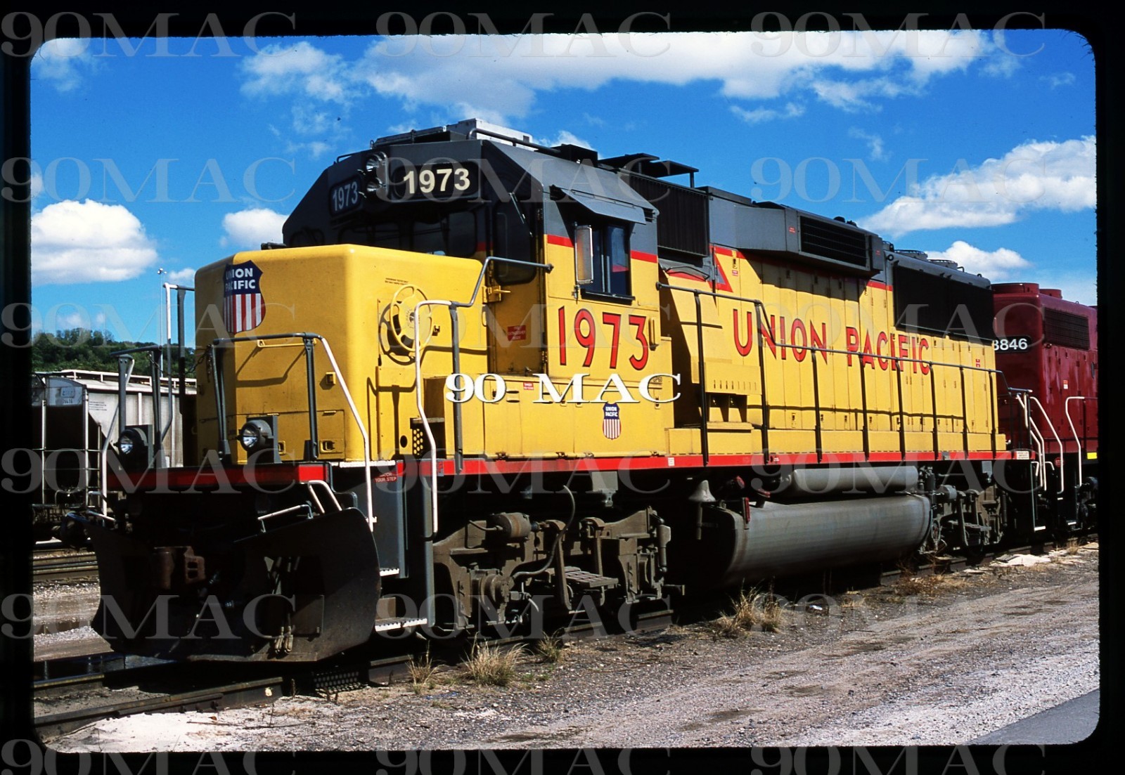 Union Pacific UPRR EMD GP60 #1973 Original Slide 2006 KC KS