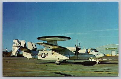 U.S. Navy Grumman E-2C Hawkeye Early Warning Aircraft Postcard