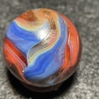 D.A.S Marbles-Double Decade-Sea Blue&Red Oxblood/Yellow Superman Swirl(.70") — photo 10