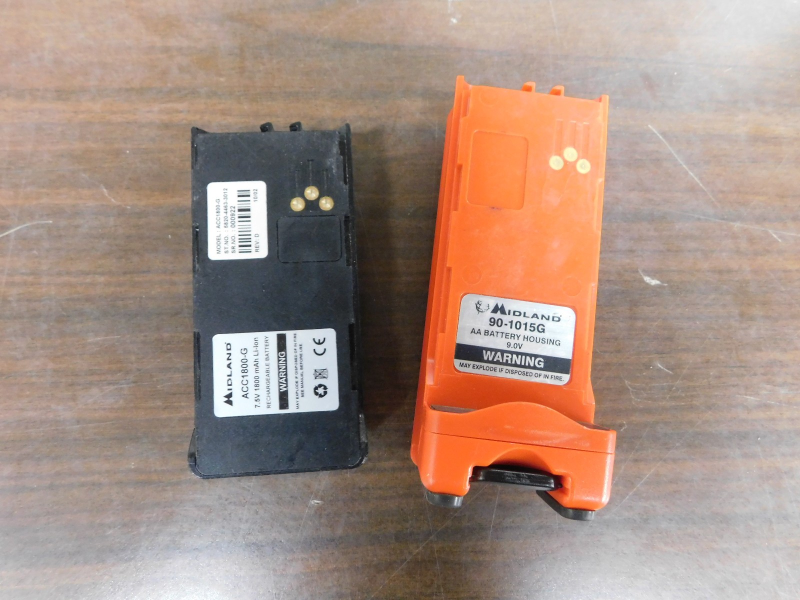 Midland STP-105B STP-404 Li-Ion battery AND AA Clamshell battery P25 VHF UHF