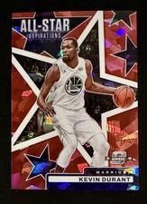 2021-22 Optic Contenders NBA #16 Kevin Durant  All-Star Aspirations Pink Stars
