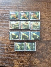 Lot of 11, .5" Enamel Metal Charms Vamp Teeth Candelabra Castle Italian Charm
