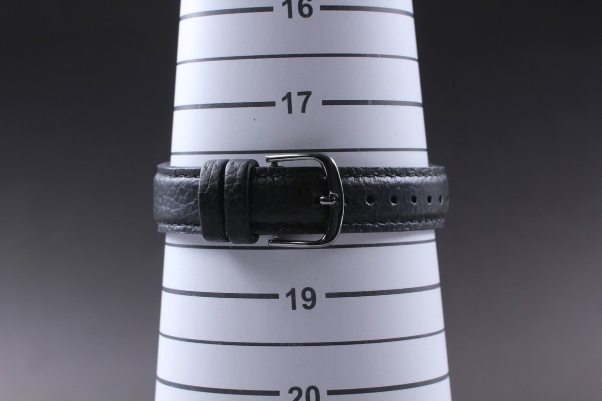 Vtg 1993 N MINT Seiko Avenue 7N01-6680 Horsebit Black Quartz Mens