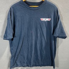 Top Gun Wolfman Movie Graphic T-Shirt Navy Blue 2XL 2006 Paramount USA Made