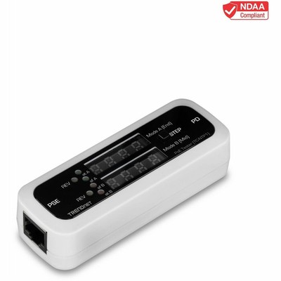 TRENDnet TC-NTP1 Inline PoE Tester with Battery Free LED Display