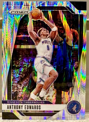 JERSEY NUMBER MATCH! 2024-25 Panini Prizm Anthony Edwards 5/249! TIMBERWOLVES!
