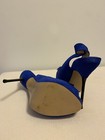 NEW ZARA PARTY COCKTAIL SLINGBACK SHOES WITH RHINESTONE DETAIL IN BLUE - Size 7 — photo 4