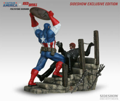 Captain America VS Red Skull Polystone Diorama by Sideshow