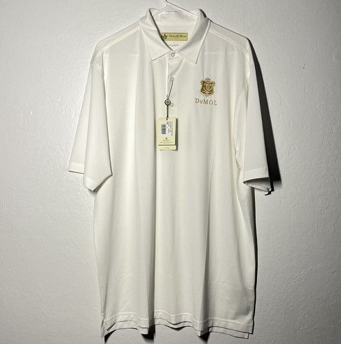 Donald Ross Golf Polo Größe Large weiß DuMol Weingut bestickt neu mit Etikett UVP $ 120 - Bild 1 von 13