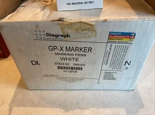 12 Boxes of 12 Diagraph GP-X Classic Bright White Color Drawing Paint Marker Pen