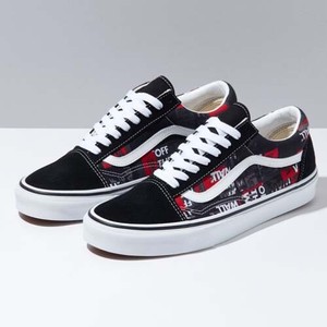 old skool black red