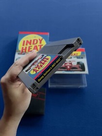 Danny Sullivan's Indy Heat NES Nintendo Box Manuale CIB Completo GIOCO 4 GIOCATORI