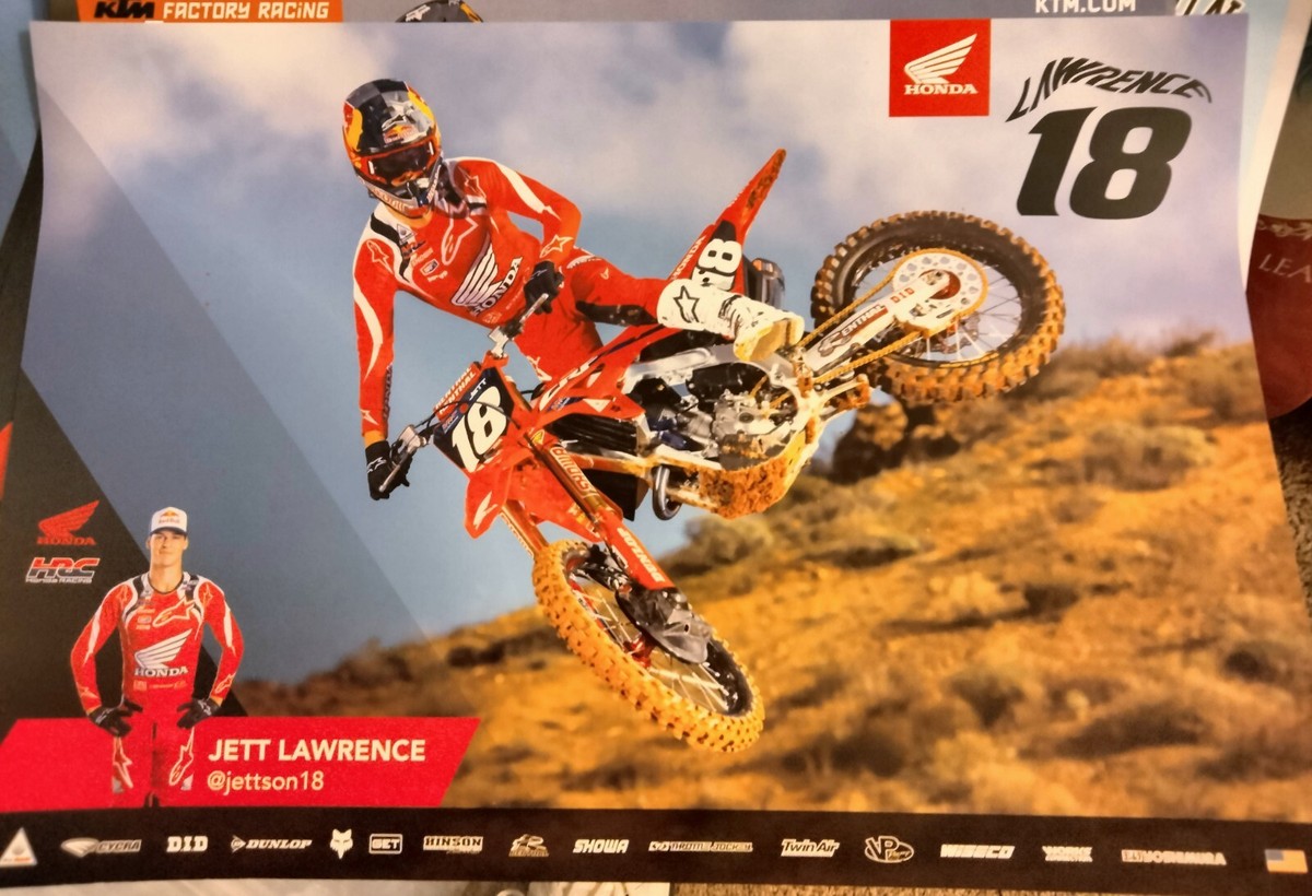 JETT LAWRENCE #18 2023 HRC HONDA Poster - Supercross MX | eBay