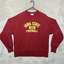 VTG Champion Reverse Weave Iowa State Football Crew Neck Sweatshirt Men  s Medium