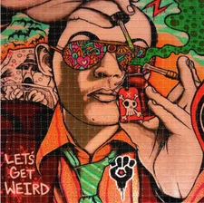 HST Let's Get Weird Hunter Thompson BLOTTER ART perforated paper psychedelic art