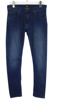 LEE Luke Jeans Men's W30/L32 Slim Fit Faded Blue Zip Fly Stretched