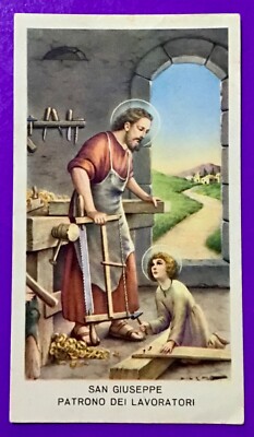SANTINO HOLY CARD, SAN GIUSEPPE PATRONO DEI TRAVAILERS - REF. 6945