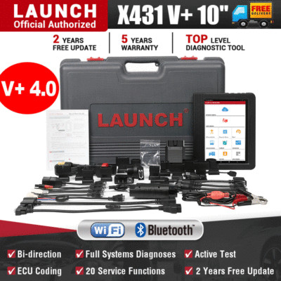 2024 Global LAUNCH X431 V+ OBD2 Car Scanner ALL System Diagnostic Key Coding