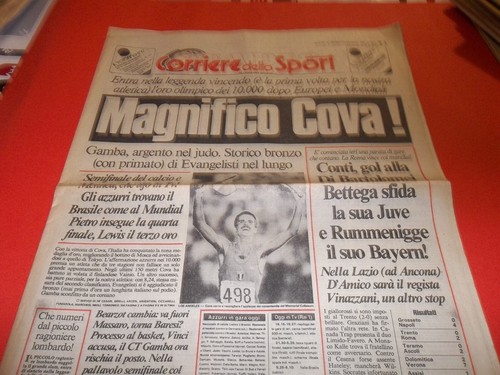 Gazzetta Dello Sport - 13 Janvier 1984 - Paolo Rossi, Bettega, Juventus, Moser