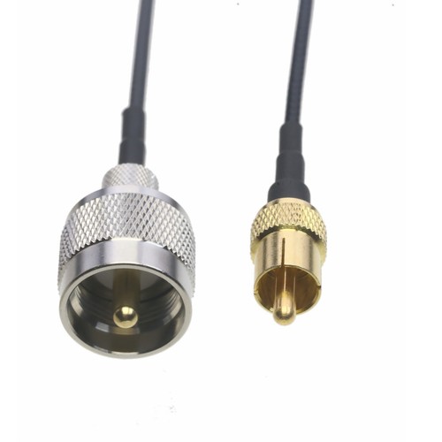 Cavo Coassiale RF RG316, Connettori RCA Maschio A PL259 UHF Maschio, Nuovo