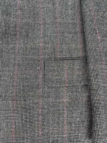 Hickey Freeman Checked Black Gray Men's Sport Coat Blazer 100% Wool Sz 46 READ - Picture 7 of 14