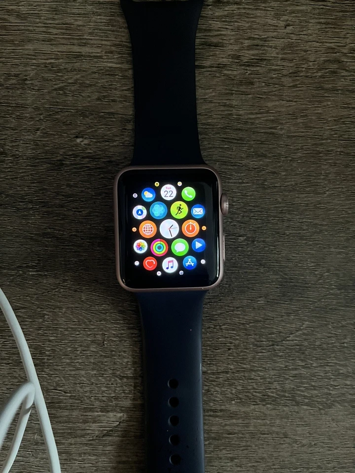 Apple Aluminium Case Sport Band 42mm Smartwatch - Rose Gold - Image 3 of 4