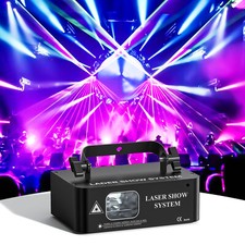 500mW DMX RGB Laser Beam Projector Light Scanner DJ Disco Lights Stage Lighting
