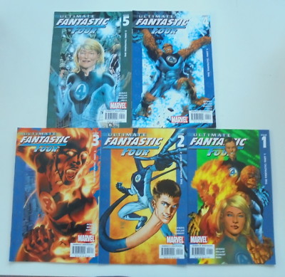 5x Ultimate Fantastic Four 1-5 Marvel USA Comic Zustand 1/1-