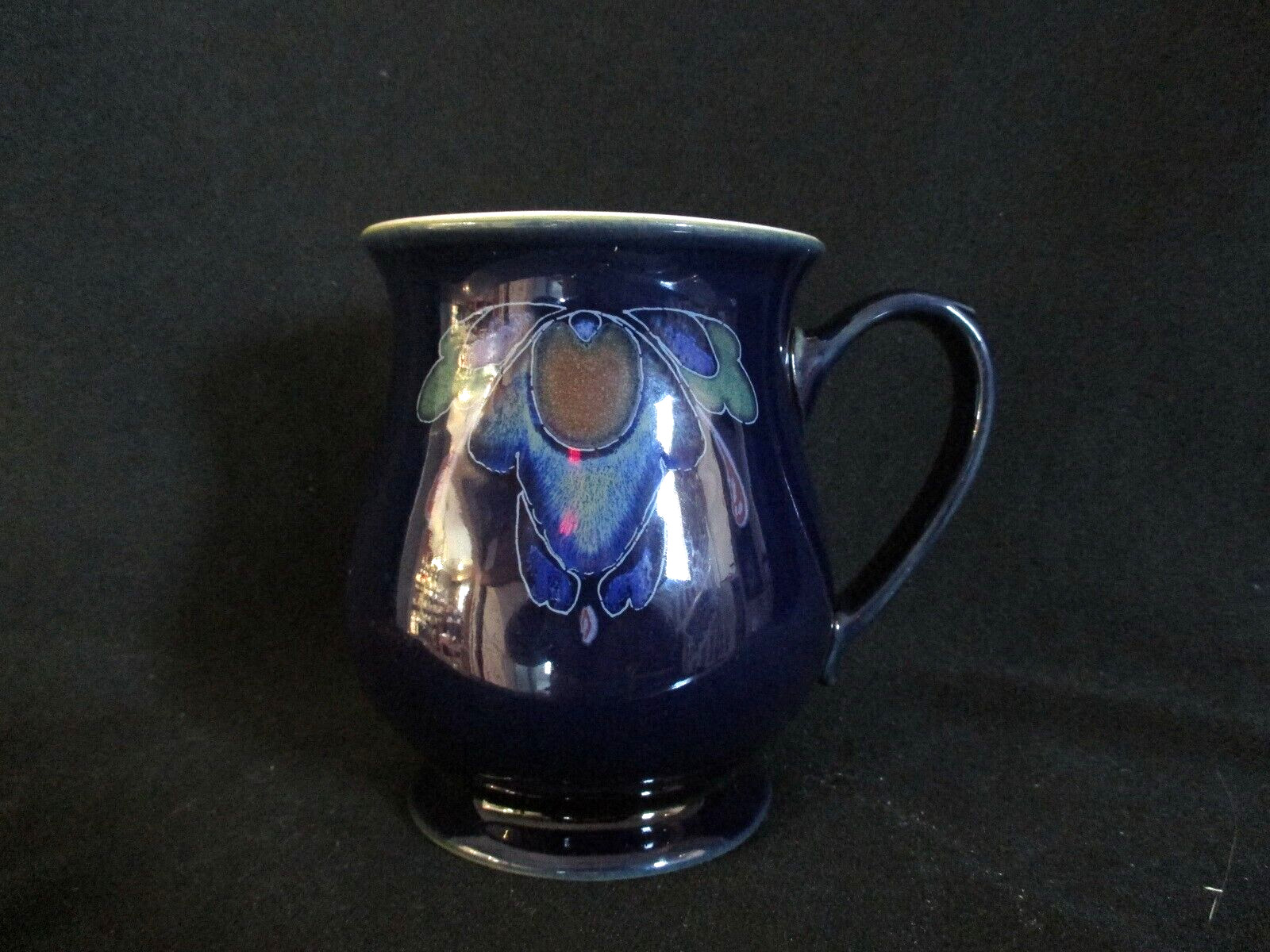 Denby Baroque Craftsman Coffee Mug Blue Stoneware Dinnerware Made in England