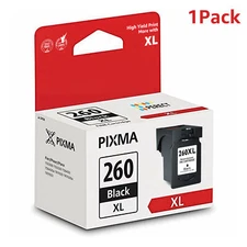1PK PG-260XL Black Ink Cartridge For Canon 260XL Ink PIXMA TS5320 TS6420 TS6420a