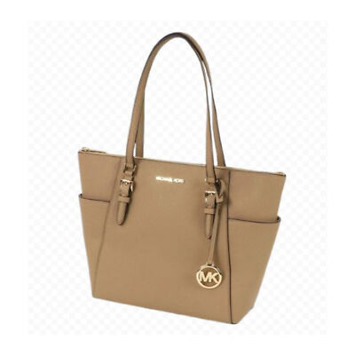 Michael Kors Charlotte Large Top Zip Tote (Camel) 35T0GCFT7L-222