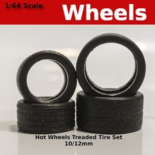 Blackwall 1012mm Gassermuscle Rubber Tire Set. Tires Only For Hot Wheels