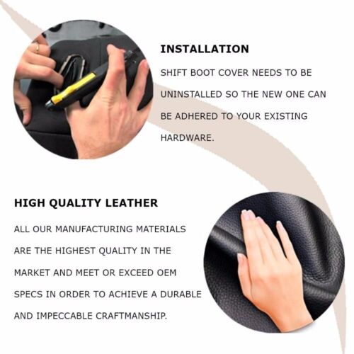 Automatic Shift Boot Cover Carbon Fiber for Audi TT 2008-2016 Yellow Stitch - Picture 5 of 6
