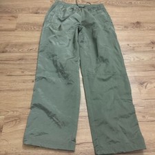 Adidas woven straight trousers Legacy Green Track Streetwear Womens Small