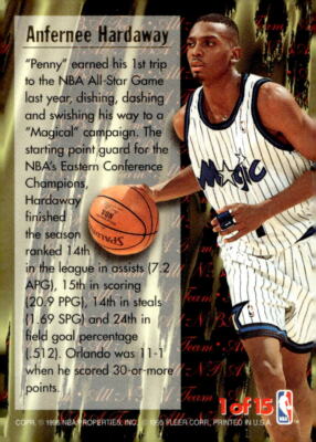 1995-96 Ultra #1 Anfernee Hardaway All-NBA | eBay