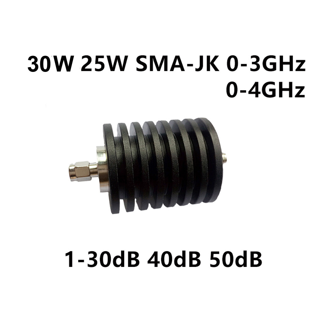 25W 30W SMA To Female Attenuator RF Coaxial Attenuator 1-40DB DC-4GHz Attenuator