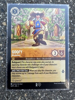DISNEY Lorcana TCG Gamescom Promo Goofy Musketeer 12/P1 New