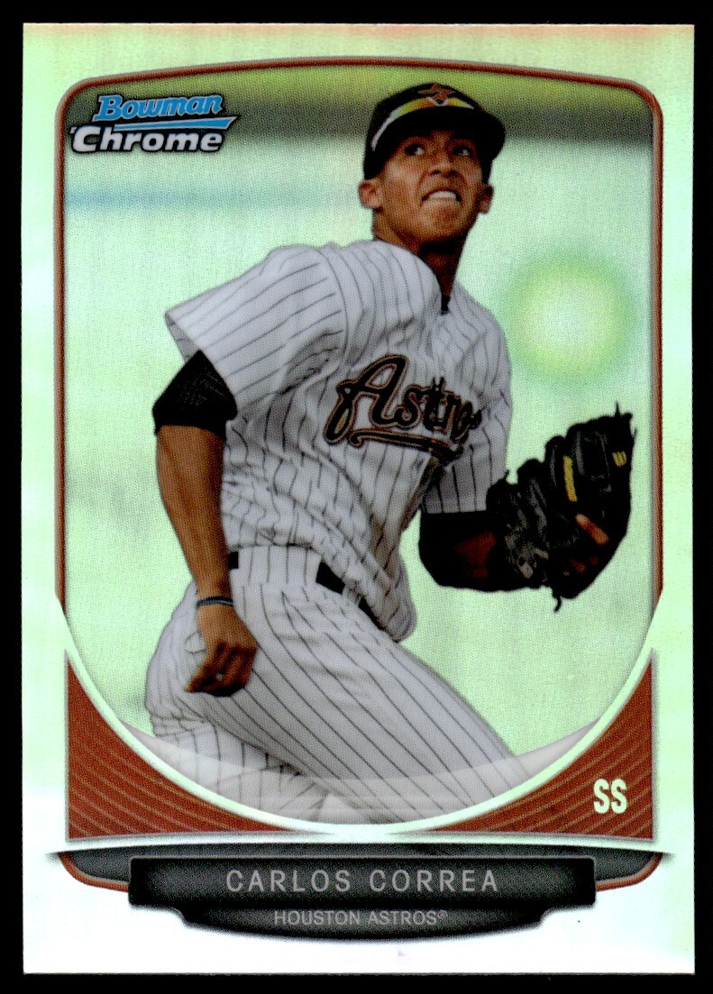 その他 CARLOS CORREA bowman refractor auto 2013 Bowman Chrome Refractor Carlos Correa 271/500 | eBay