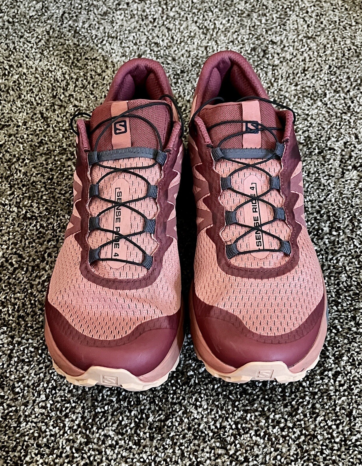 Salomon Sense Ride 4 Ortholite Impressions scarpe da trail running in mattoni polvere 11