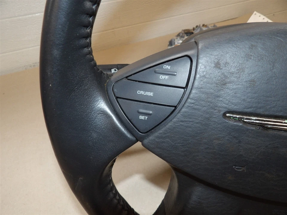 COLUMNA DE DIRECCIÓN INCLINABLE CHRYSLER PACIFICA 2004-08 Rueda Cuero Negro Radio Crucero Foto 3 de 4