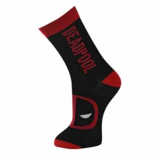 MARVEL COMICS Deadpool Mens Casual Dress Socks Size 10-13 NWT