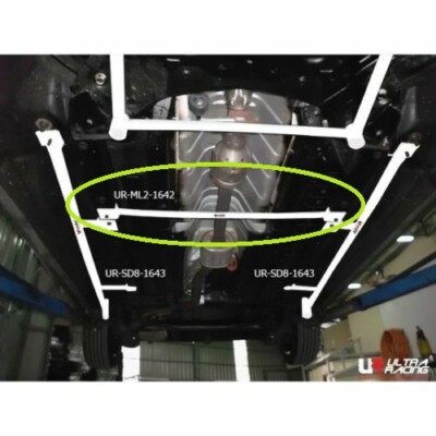 ULTRA RACING fit Hyundai Elantra /Avante MD Middle Lower Bar Solid Brace 2Point