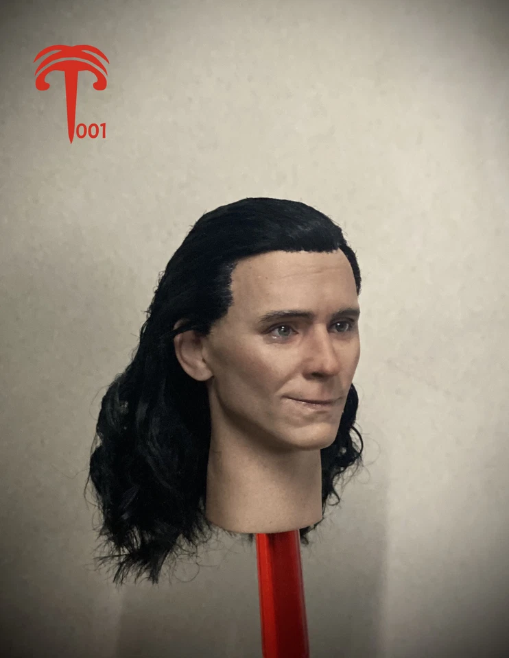 XT001 1/6 Planta Pelo Largo Loki Tom Hiddleston Cabeza Tallada Modelo Juguetes Foto 3 de 4