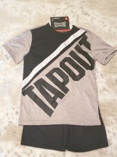 Tapout 2pc Boys Set, Size:8 Black/Gray