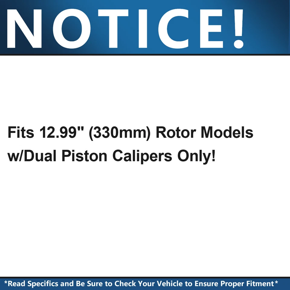 Rotores de freno delanteros de 12,99"" para Dodge Journey Grand Caravan Ram C/V 2012-2020 Foto 2 de 4