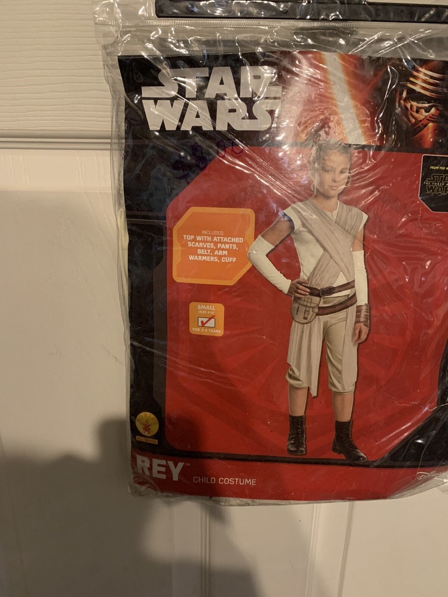 STAR WARS Rey Kostüm Für Kinder 'The Force Awakens' – Größe 4, Inkl. Oberteil & Rock