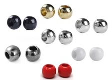 100 pcs Round Spacer Beads - 10mm - For Paracord and European Cords - 4.7mm Hole