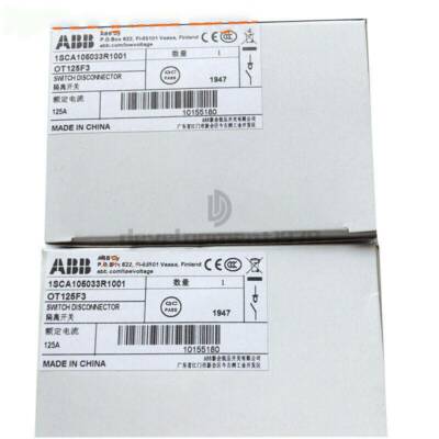 ONE ABB OT125F3 125A 1SCA105033R1001 Non-fusible Switch Diconnector