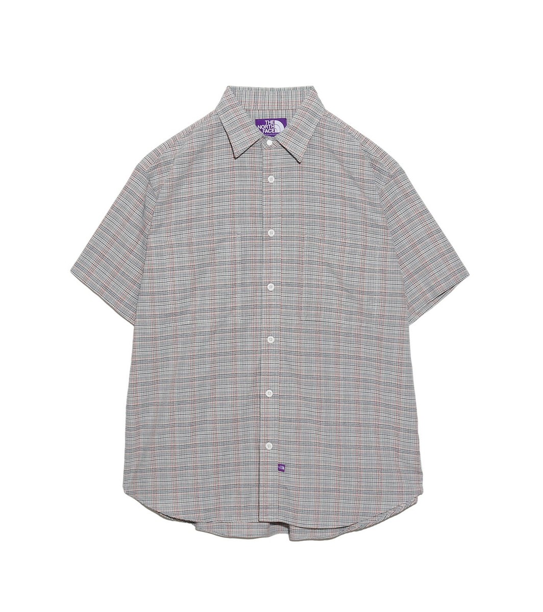 ASK availability) THE NORTH FACE PURPLE LABEL Plaid Dobby Field S