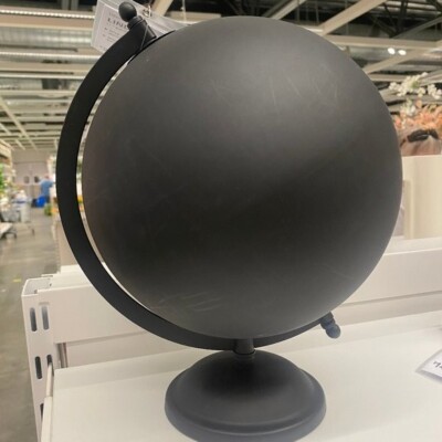 IKEA LINDRANDE リンドランデ 地球儀型オブジェ マットブラック New in box ! IKEA LINDRANDE Decoration Earth Globe Black 11